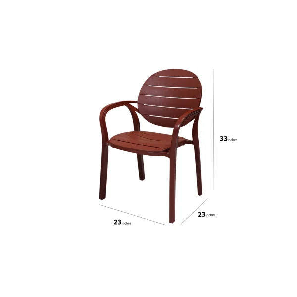 SAAB SP-675 New Full Plastic Indoor and Outdoor Spectrum Patti Chair - Image 8