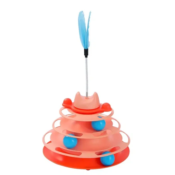 Cat Tower Track Ball for Cat And Kitten Play.