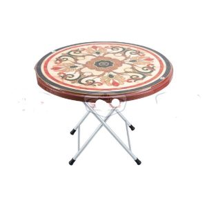 SAAB SP-215-S Steel Plastic Round Table With Sticker