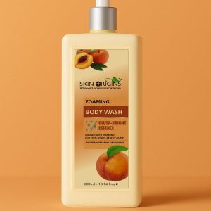 Skin Origins Gluta Bright Essence Peach Body Wash, 300 ml.