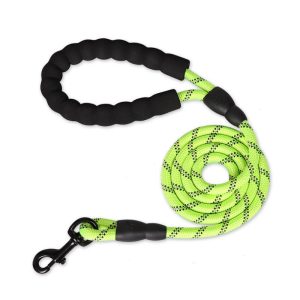 Round Rope Leash Imp Rubber Handle Small ,CLH-01012