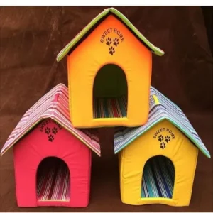 Cat House Sweet Home for Kitten And Cats Soft Indoor Comfortable Cat house,Perfect for Comfort and Relaxation.