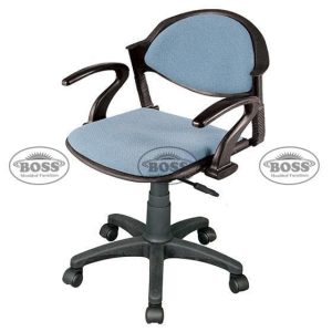 Boss B-11-HAC Comfort Revolving Chair with Arms & Cushion with Hydrolic Jack