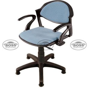 Boss B-11-HSAC Comfort Hydrolic Jack Revolving Chair with Arms, Cushion & Stopper