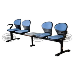 Boss B-257-HACT Peacock Visitor Sofa 4-Seater Double Channel with Arms & Cushion
