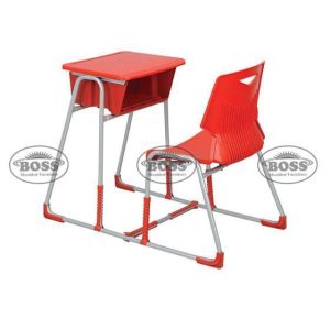 Boss B-916 Steel Plastic Single Seater Baby Joint Bench Desk.