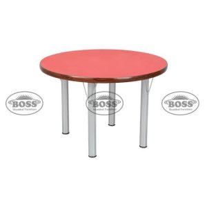 Boss B-922 Wooden Table Circle With Steel 2 Inch Pipe.