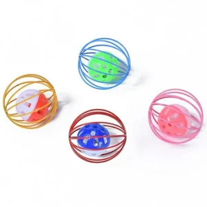 Pet Cat Toy, Cat Ball with Bell, Colorful Ball Toys with Small Bell for Cat And Kittens.