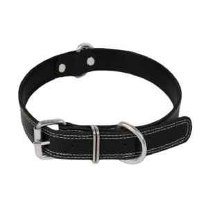 Black Leather Collar Imp For Pets: