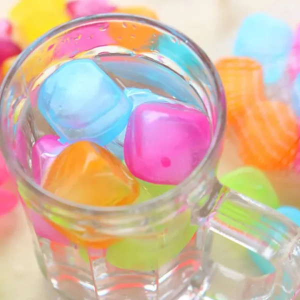 20 Pcs Reusable Multicolored Ice Cube. - Image 5