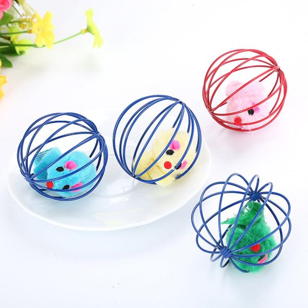 Pet Cat, Kitten Fake Mouse Rat Mice Ball Cage, Toy For Cats And Kitten. - Image 6