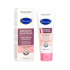 Disaar Brighten Face Wash, Hydrating Facial Cleanser with Niacinamide, 100 g.