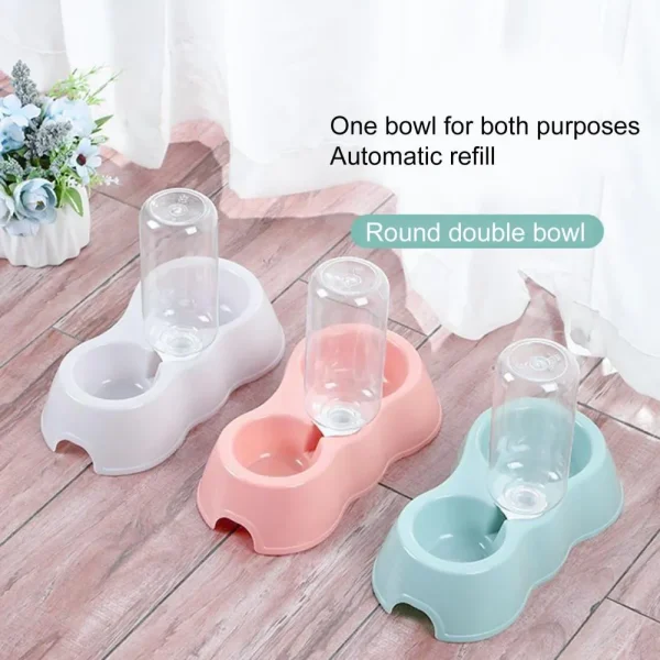 Pet Feeding Bowl With Bottle, Non Slip, Durable Bowl For Cats And Dogs. - Image 5