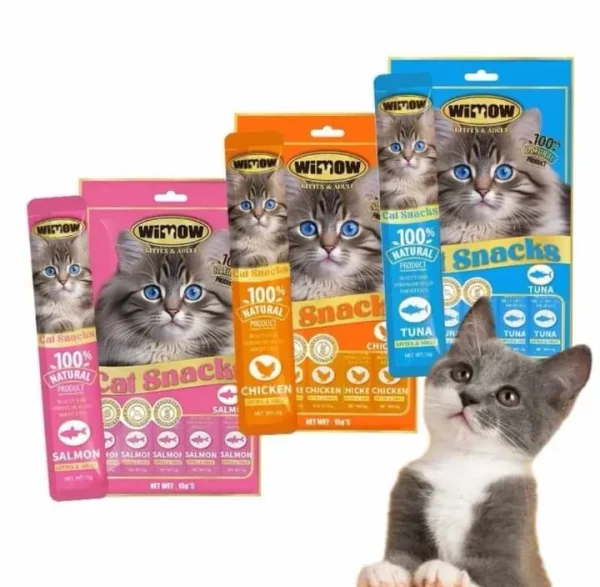 Window Cat Creamy Treats, Cat Snacks, Pack Of 5.