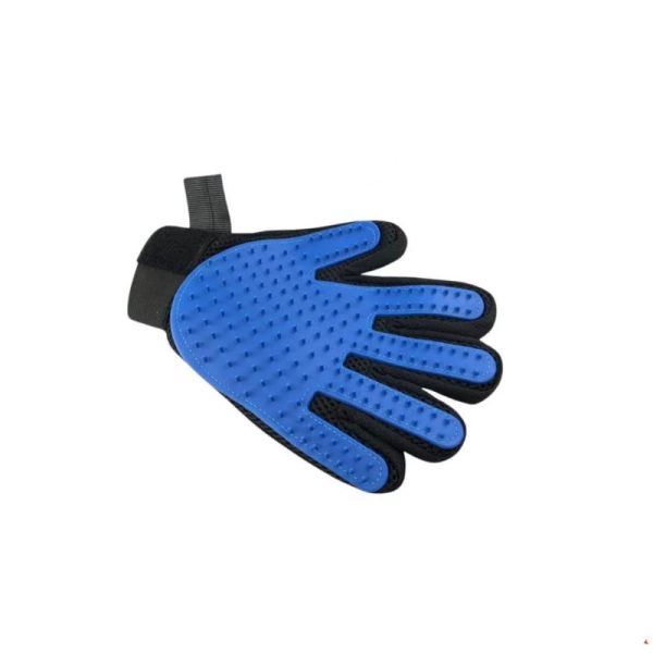 Grooming Shower Bath Glove For Pets Plastic Blue - Image 3