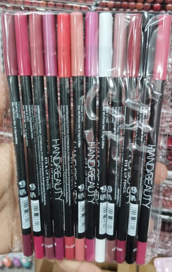 Hand Beauty Matte Lipliner Color Pencils pack of 12: - Image 2