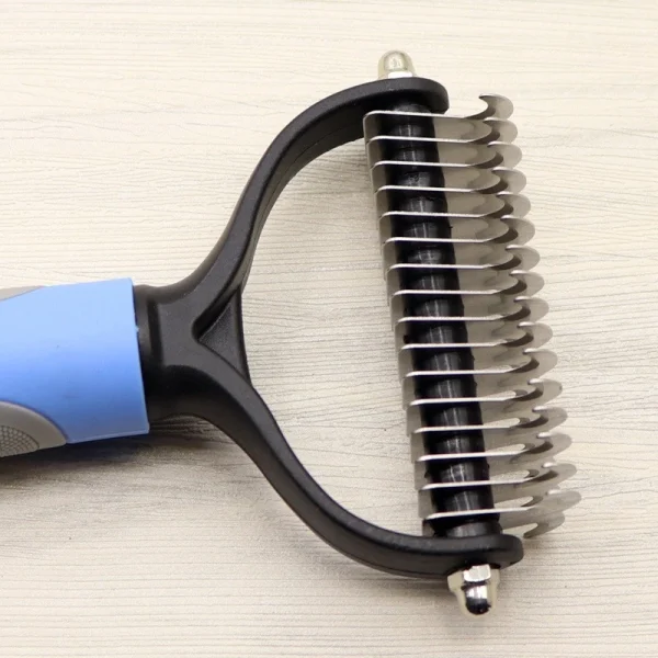 Pet Hair Removal Double sided Open Knot Beauty Comb, Removes Undercoat for Dogs and Cats (Medium). - Image 5