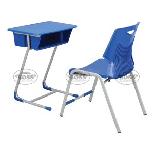 Boss B-490-U Study Desk With Plastic Top And Box And U Frame.