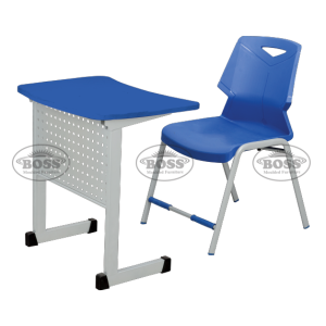 Boss B-913 One Seater Desk Iron Frame And Fiber Top Big.