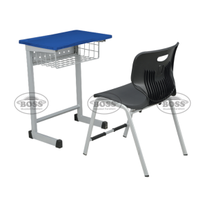 Boss B-929 Study Table With Iron Book Shelf & Fiber Top.