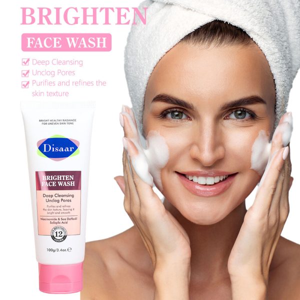 Disaar Brighten Face Wash, Hydrating Facial Cleanser with Niacinamide, 100 g. - Image 8