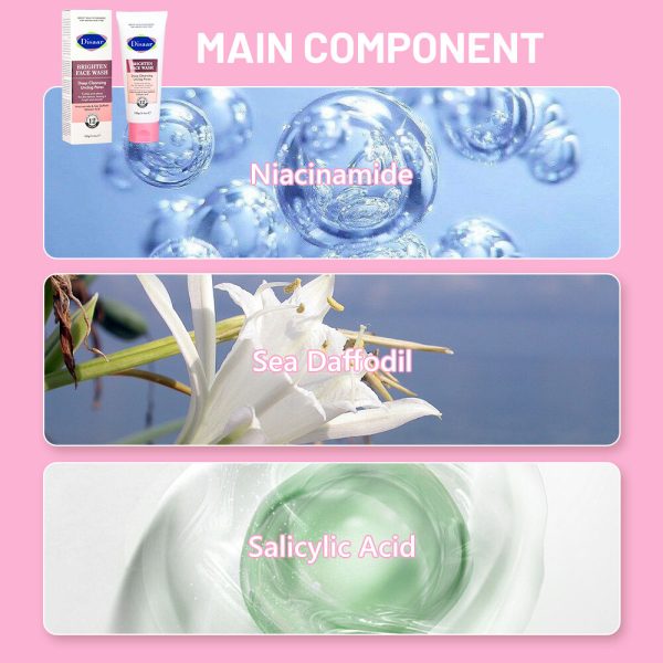 Disaar Brighten Face Wash, Hydrating Facial Cleanser with Niacinamide, 100 g. - Image 5