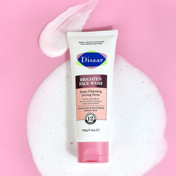 Disaar Brighten Face Wash, Hydrating Facial Cleanser with Niacinamide, 100 g. - Image 4