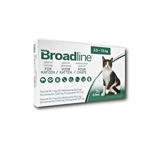 Broadline for Large Cats 5.5-16.5 lbs (2.5-7.5 kg)- (3Pcs in Box), VEP-11015