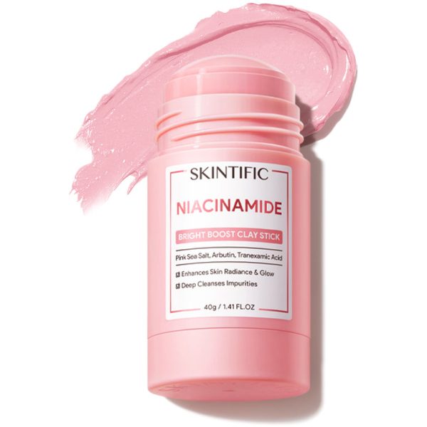SKINTIFIC Niacinamide Clay Mask Stick, Brightening Booster, 40 g. - Image 3