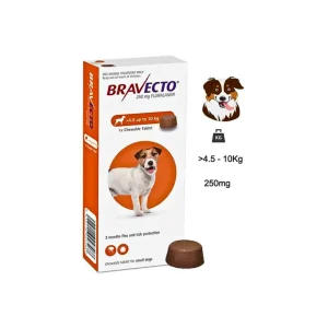 Bravecto Chew for Dogs 4.5 to 10 Kg (1 Tablet in Box)