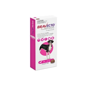 Bravecto Chew for Dogs (40 – 56 kg)-(1 Tablet in Box), VEP-11009
