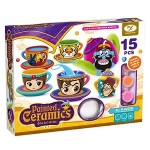 ceramic painting set for girls paint your own ceramic tea set 868-D20