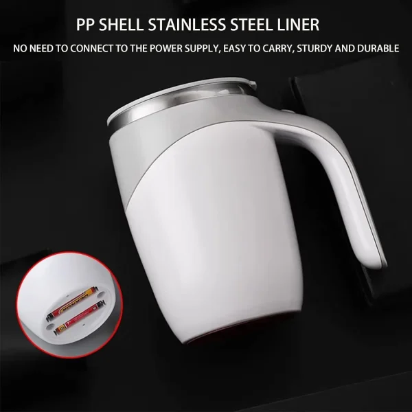 Self Stirring Mug, 380 ML Self Stirring Coffee Mug - Image 7