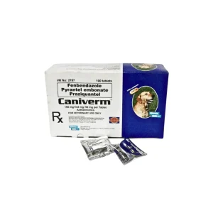 Caniverm Made In Czech Republic-For Pets, (100 Tablets in Box) VEP-11024