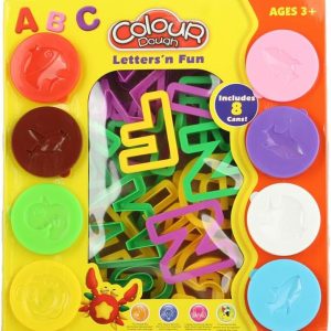 Alphabet Play Dough Set - 8 Jars with 28 Shape Cutters 6611