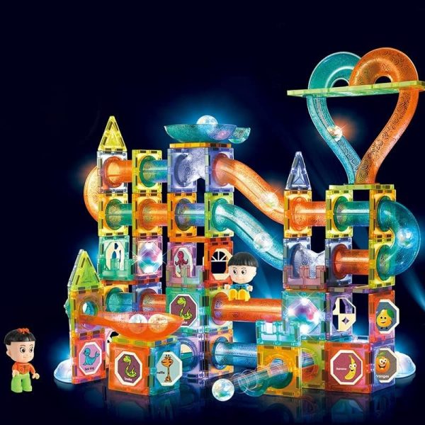 142 Pcs Light Magnetic Tiles Large Building Blocks STEAM Educational Toys 2305 - Image 4