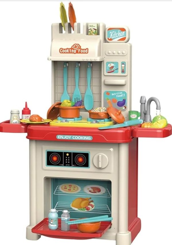Kitchen Toy and Cutlery Set for Kids (44 Pieces) - Multi Color 1A110