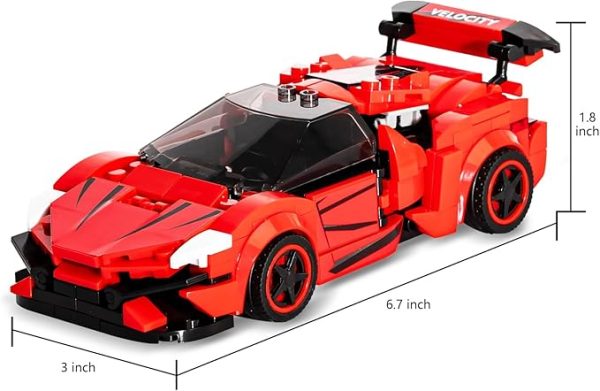Super Sports Car Kit, Red Model with Aggressive Design and Realistic 50022 - Image 2