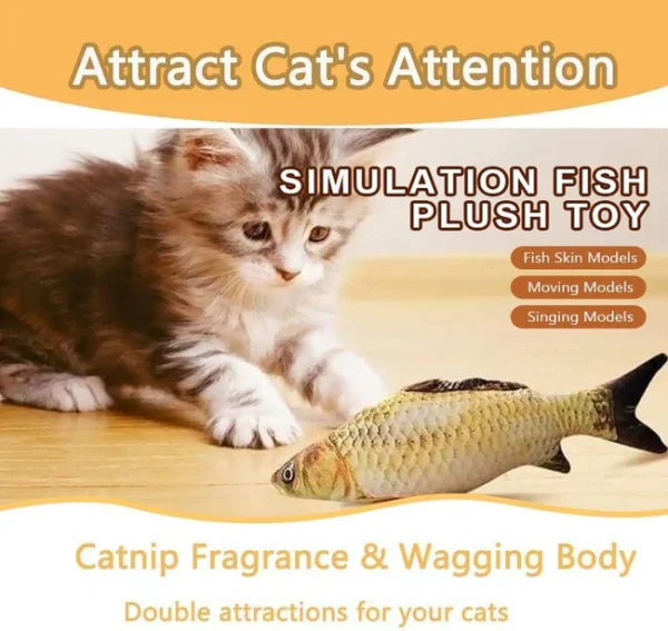 Vibrating Fish Toy For Cat, SPT-08034 - Image 6