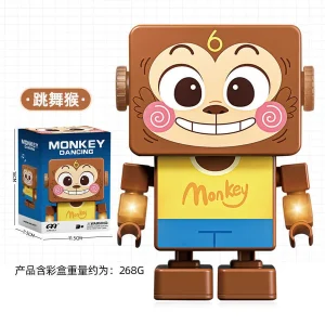 Electric dancing square Monkey robot with lights and music R20