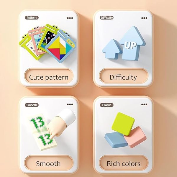Puzzle for Kid, Slide Puzzle Educational Travel Game Toy  99-4 - Image 2
