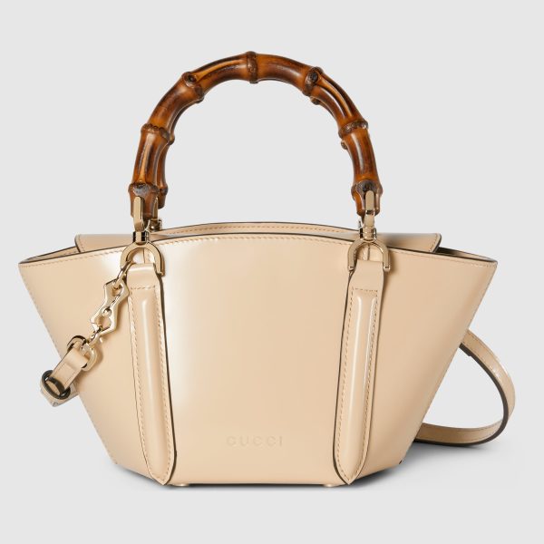 Luxury Bamboo Handle Tote Bag, Premium Quality Women Bag. - Image 3