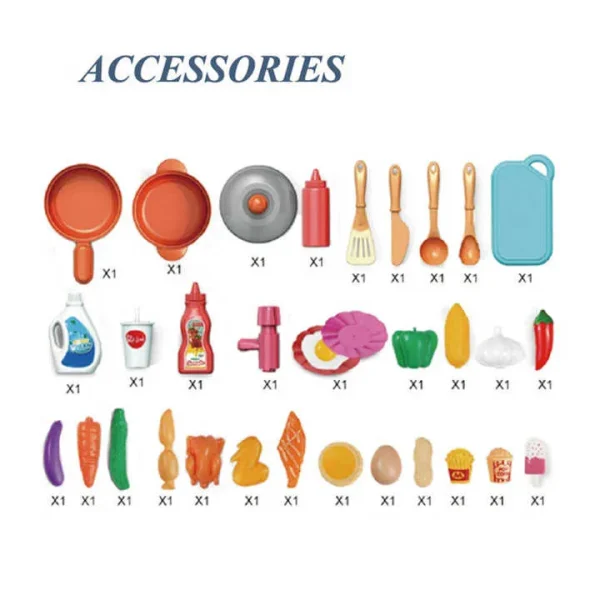 Cooking Toys Electric Water Function Mini Spraying Kitchen Toy Set 353-17B - Image 3