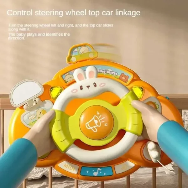 Electric Simulation Driving Toy with Handcart for Early Childhood Education FX001 - Image 2