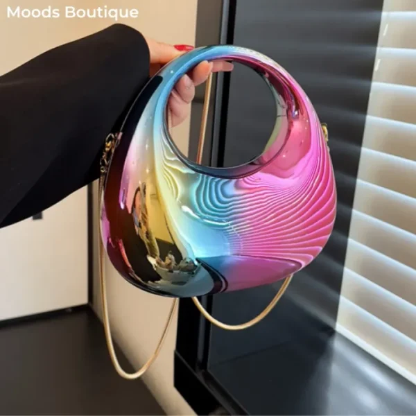 Clutch Bags For Women, Elegant Crescent shaped Bag For ladies. - Image 5
