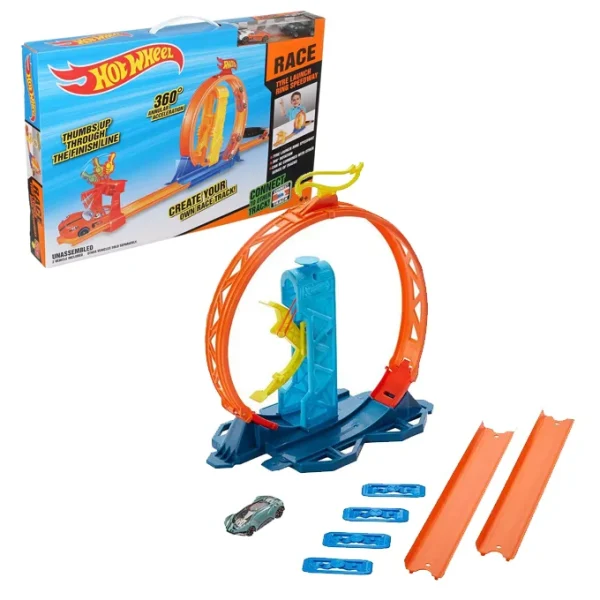 Hot Wheel Tyre Launch Ring Speedway Racetrack Set for Boys 3305