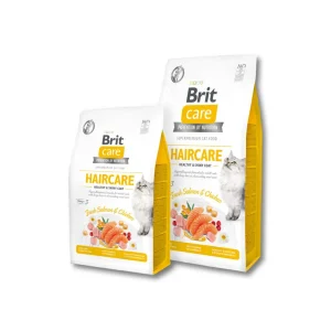 Brit Care Cat Food Grain Free HAIRCARE Salmon & Chicken