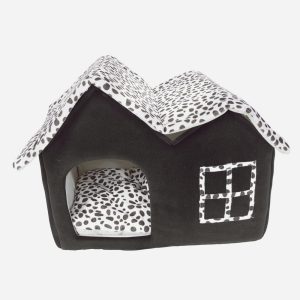 Double Hut Cat and Puppies House - Soft Indoor, BHC-06017
