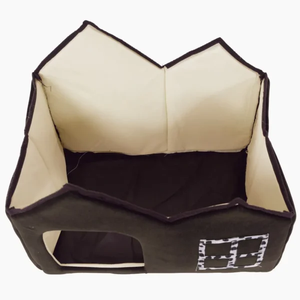 Double Hut Cat and Puppies House - Soft Indoor, BHC-06017 - Image 7