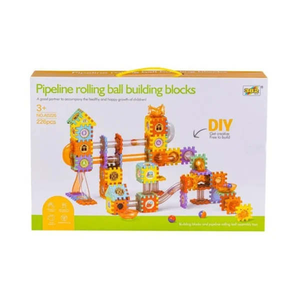 DIY PIPELINE ROLLING BALL BUILDING BLOCKS A0226 - Image 3